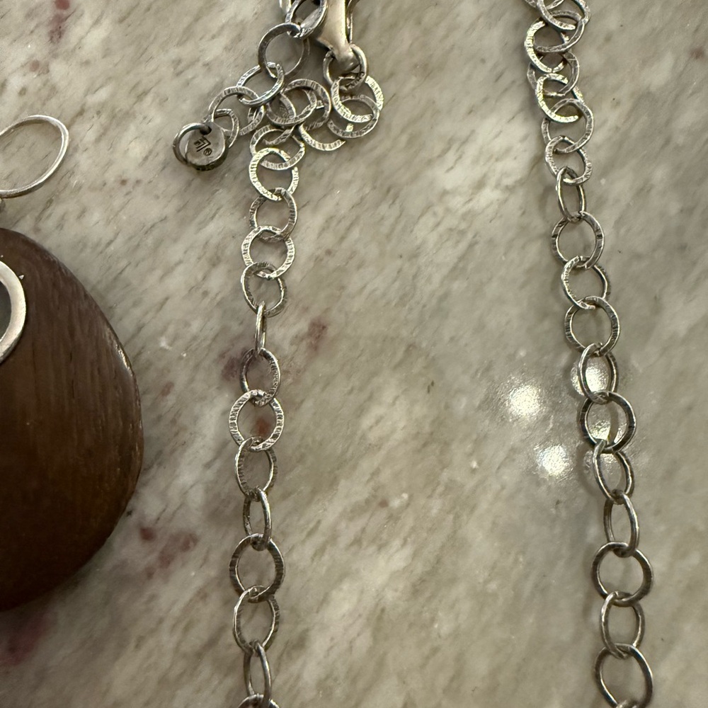 Silpada Black and Gold Pendant Necklace & Earrings! All set in stearling silver - Picture 4 of 5
